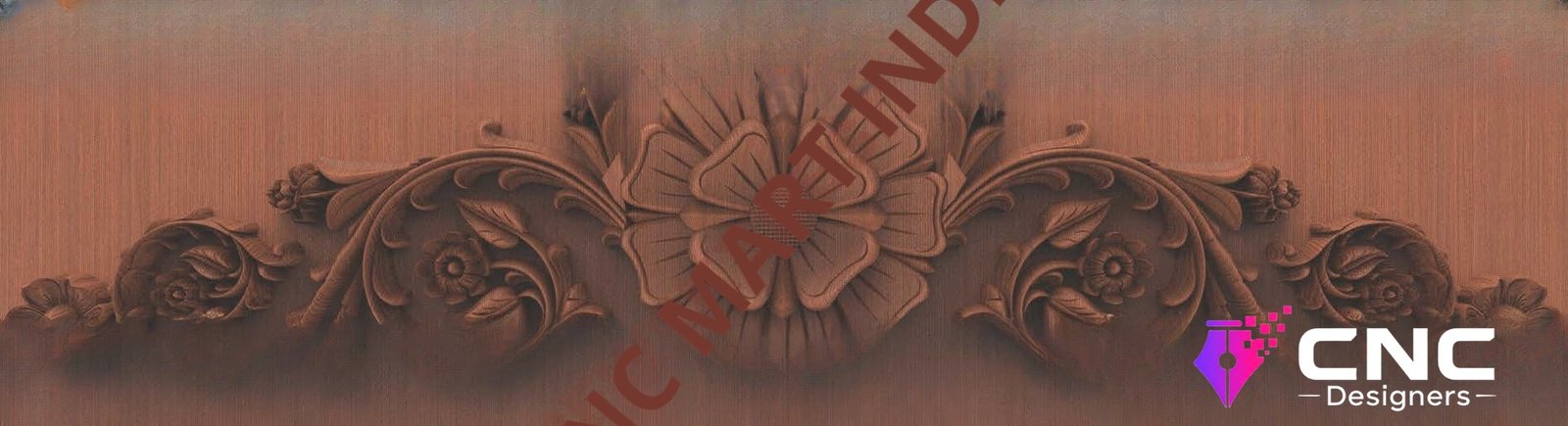 Beds & Sofa - BS-99 Floral Scrollwork Bed Headboard Carving 3D Model